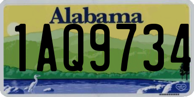 AL license plate 1AQ9734