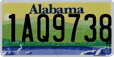 AL license plate 1AQ9738