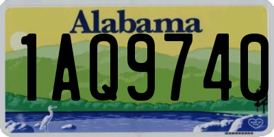AL license plate 1AQ9740