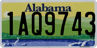 AL license plate 1AQ9743