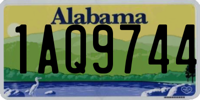 AL license plate 1AQ9744