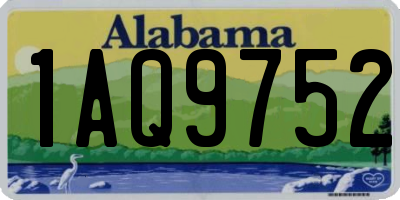AL license plate 1AQ9752