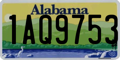 AL license plate 1AQ9753