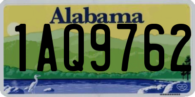 AL license plate 1AQ9762