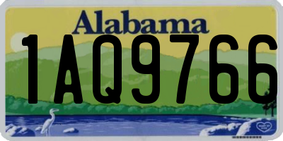 AL license plate 1AQ9766