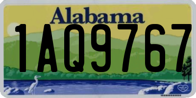 AL license plate 1AQ9767