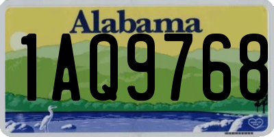AL license plate 1AQ9768