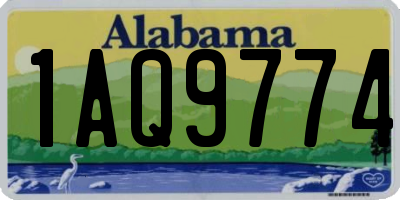 AL license plate 1AQ9774