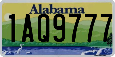 AL license plate 1AQ9777