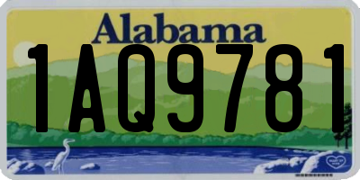 AL license plate 1AQ9781