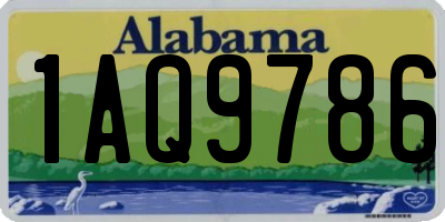 AL license plate 1AQ9786