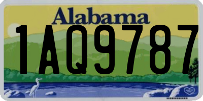 AL license plate 1AQ9787