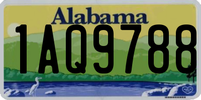 AL license plate 1AQ9788