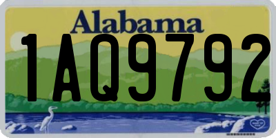 AL license plate 1AQ9792