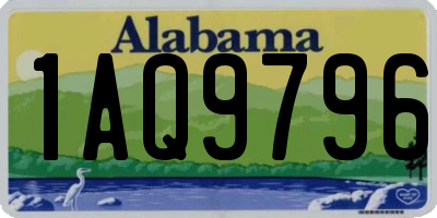 AL license plate 1AQ9796