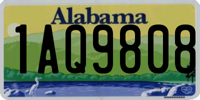 AL license plate 1AQ9808