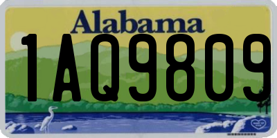 AL license plate 1AQ9809