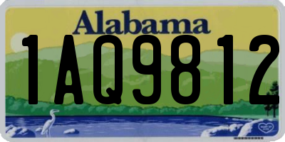 AL license plate 1AQ9812