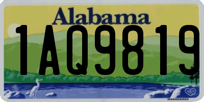 AL license plate 1AQ9819