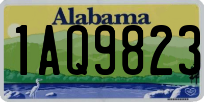 AL license plate 1AQ9823