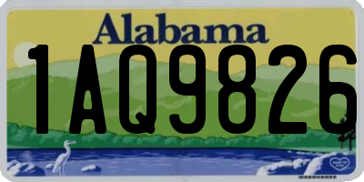 AL license plate 1AQ9826