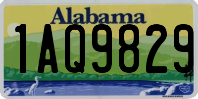 AL license plate 1AQ9829