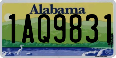 AL license plate 1AQ9831