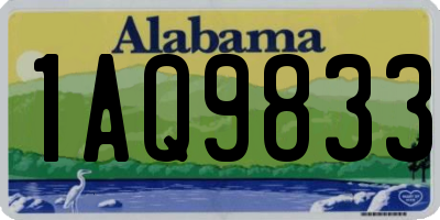 AL license plate 1AQ9833