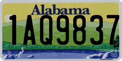 AL license plate 1AQ9837
