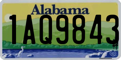 AL license plate 1AQ9843