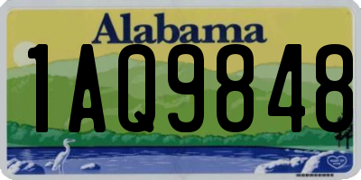 AL license plate 1AQ9848