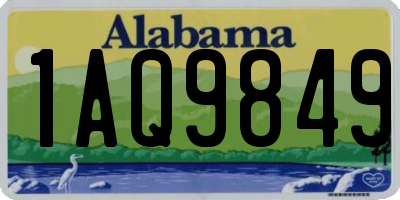 AL license plate 1AQ9849