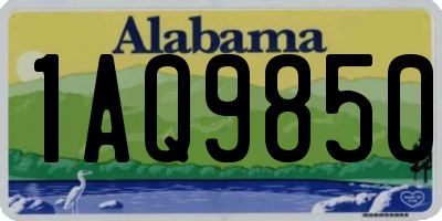 AL license plate 1AQ9850