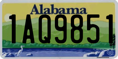 AL license plate 1AQ9851