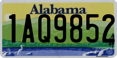 AL license plate 1AQ9852