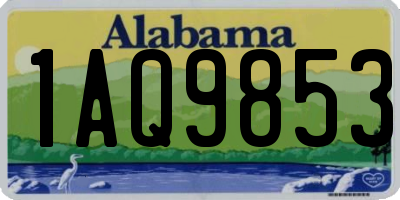 AL license plate 1AQ9853