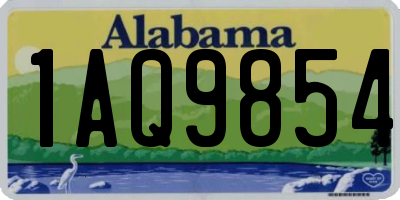 AL license plate 1AQ9854