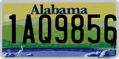 AL license plate 1AQ9856