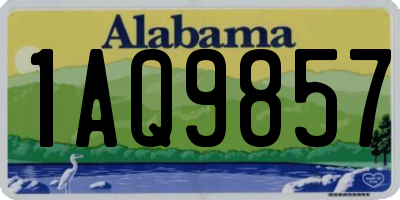 AL license plate 1AQ9857