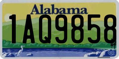 AL license plate 1AQ9858