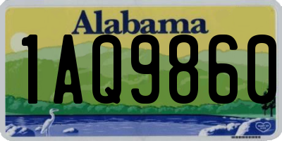 AL license plate 1AQ9860