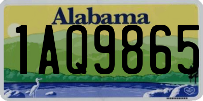 AL license plate 1AQ9865
