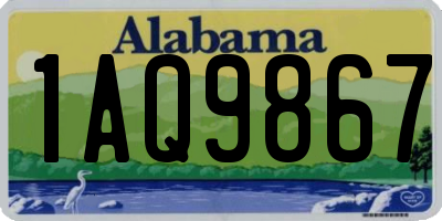 AL license plate 1AQ9867