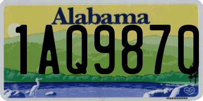 AL license plate 1AQ9870