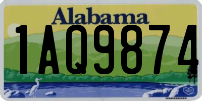 AL license plate 1AQ9874