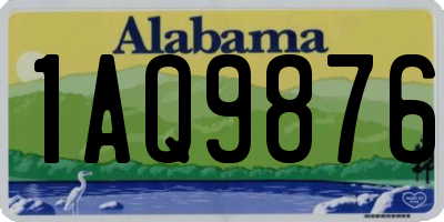 AL license plate 1AQ9876