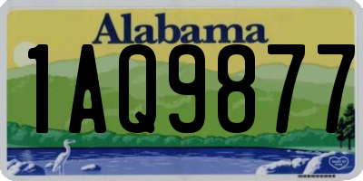 AL license plate 1AQ9877