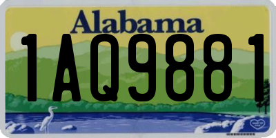 AL license plate 1AQ9881