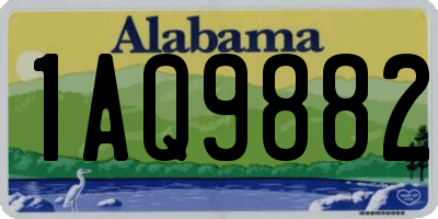 AL license plate 1AQ9882