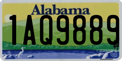 AL license plate 1AQ9889